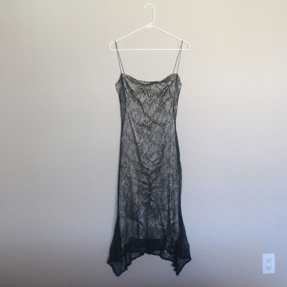 NWT Elie Tahari Black Lace and Cream Dress